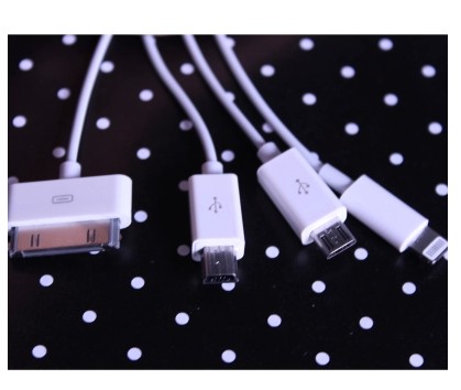 泽奇usb 车载充电器套装一拖四充电线细节图