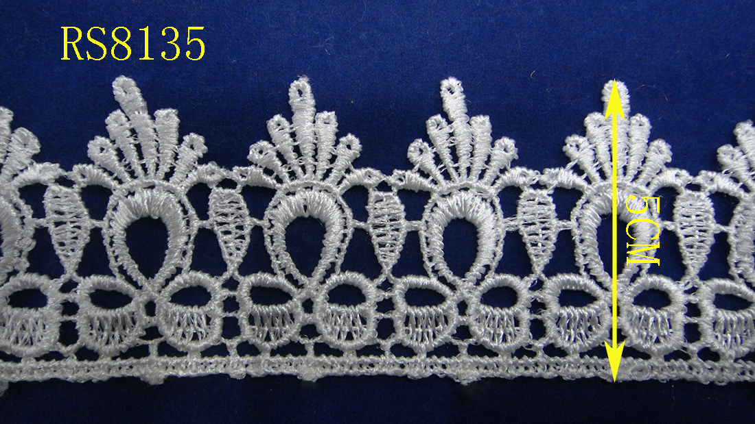 Lace accessories, lace clothing embroidery, water-soluble lace