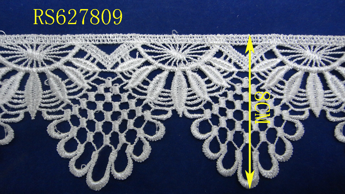 Lace accessories, lace clothing embroidery, water-soluble lace details Picture