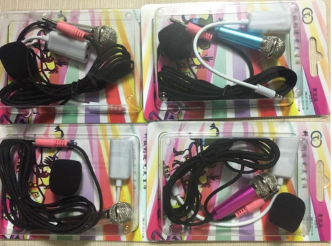 迷你麦克风 手机唱吧KTV电容话筒 手机K歌迷你电脑麦电容麦