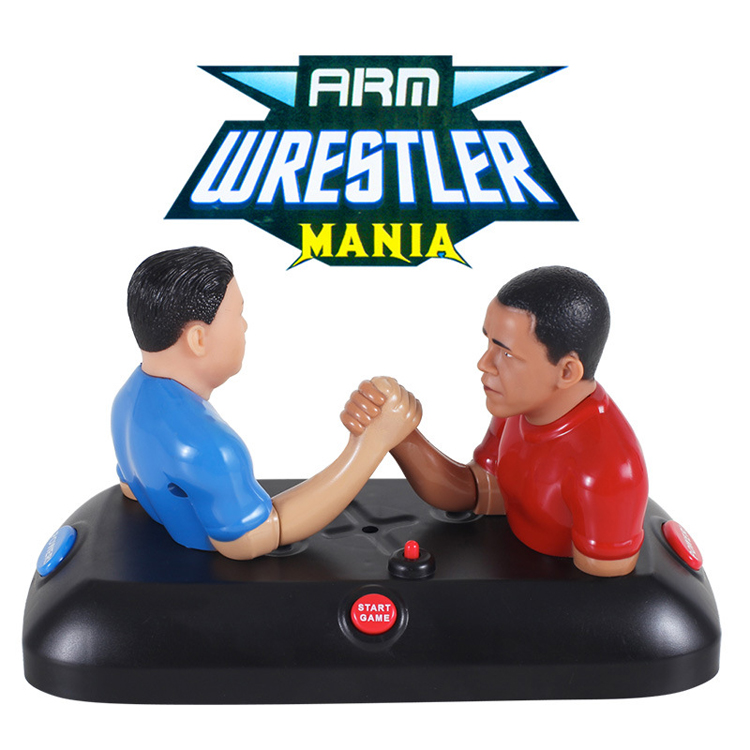 The battle between real men two fanatical arm wrestle console DIY voice puzzle toy