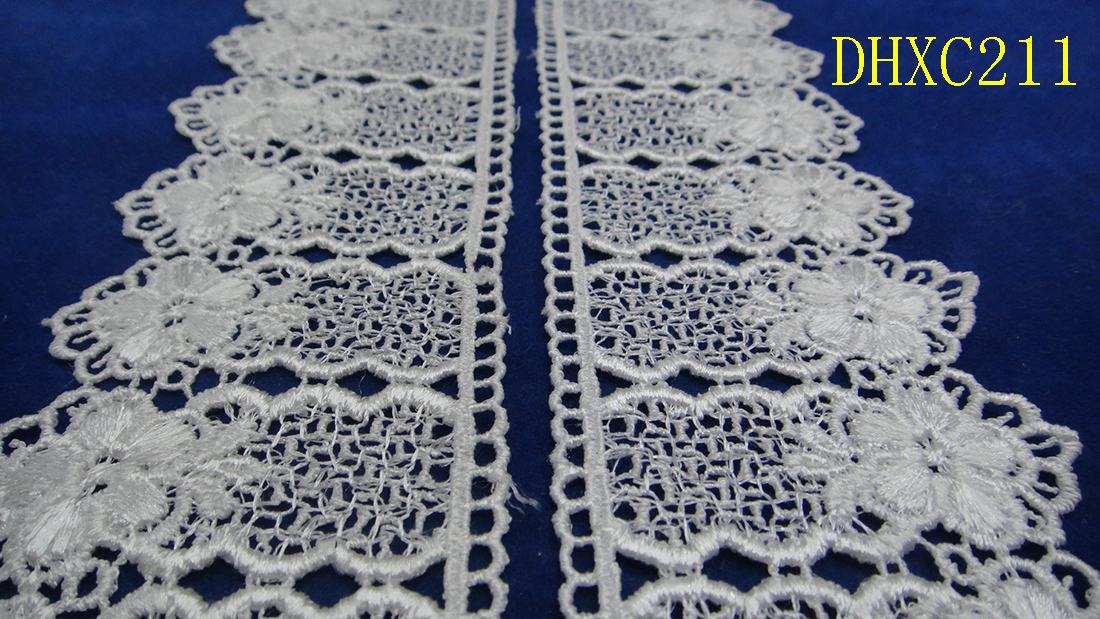 Lace accessories, lace clothing embroidery, water-soluble lace details Picture