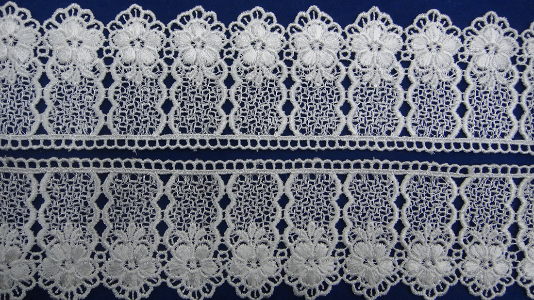 Lace accessories, lace clothing embroidery, water-soluble lace Application Scenario