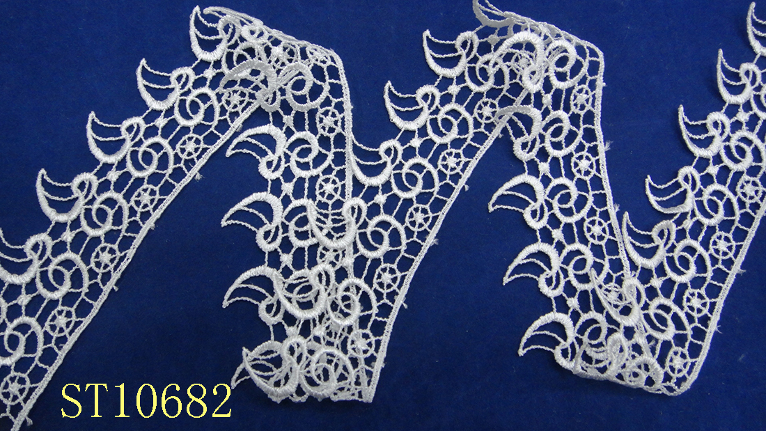 Lace accessories, lace clothing embroidery, water-soluble lace details Picture