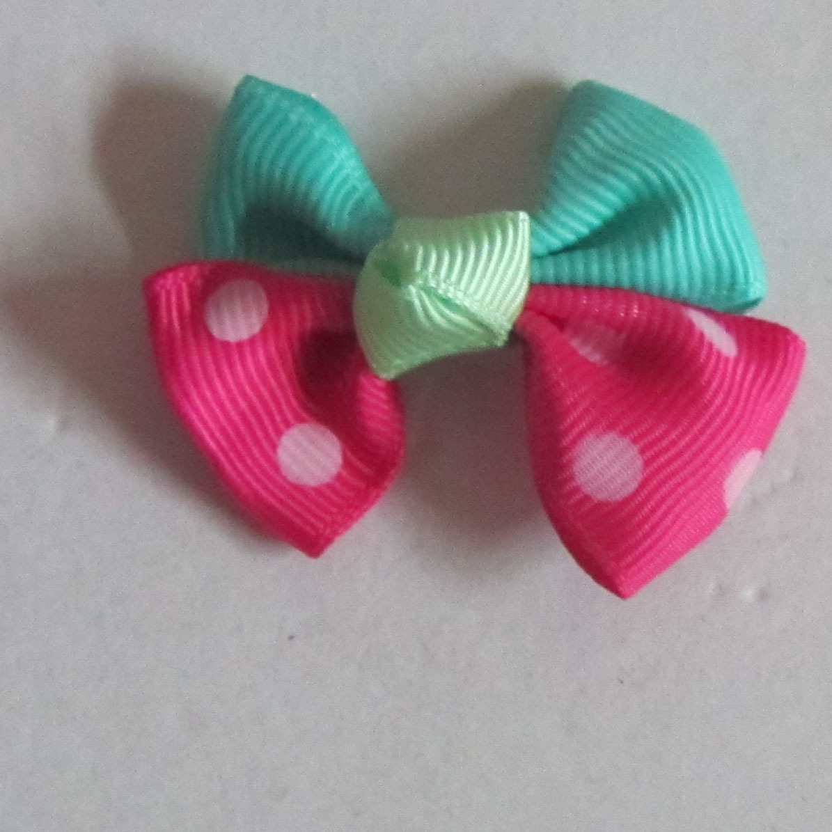 厂家直销，现货处理梅红螺纹印点蝴蝶结，手工花，鞋花，儿童头饰