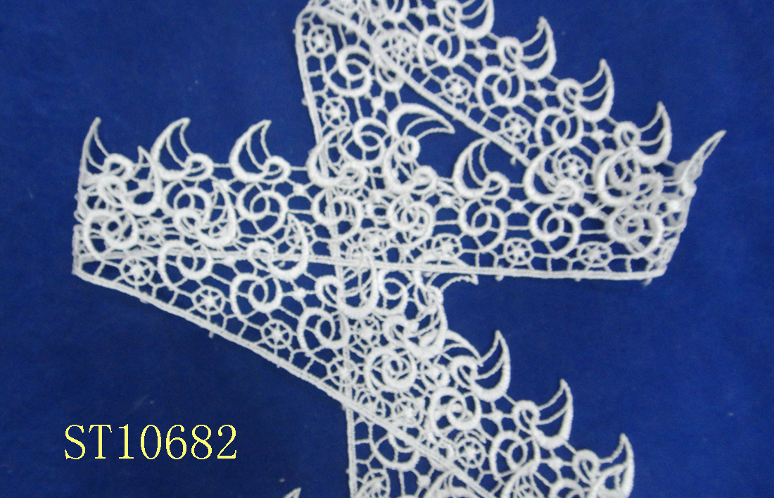 Lace accessories, lace clothing embroidery, water-soluble lace Specification image