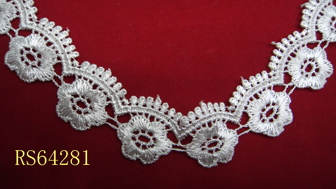Lace accessories, lace clothing embroidery, water-soluble lace Specification image
