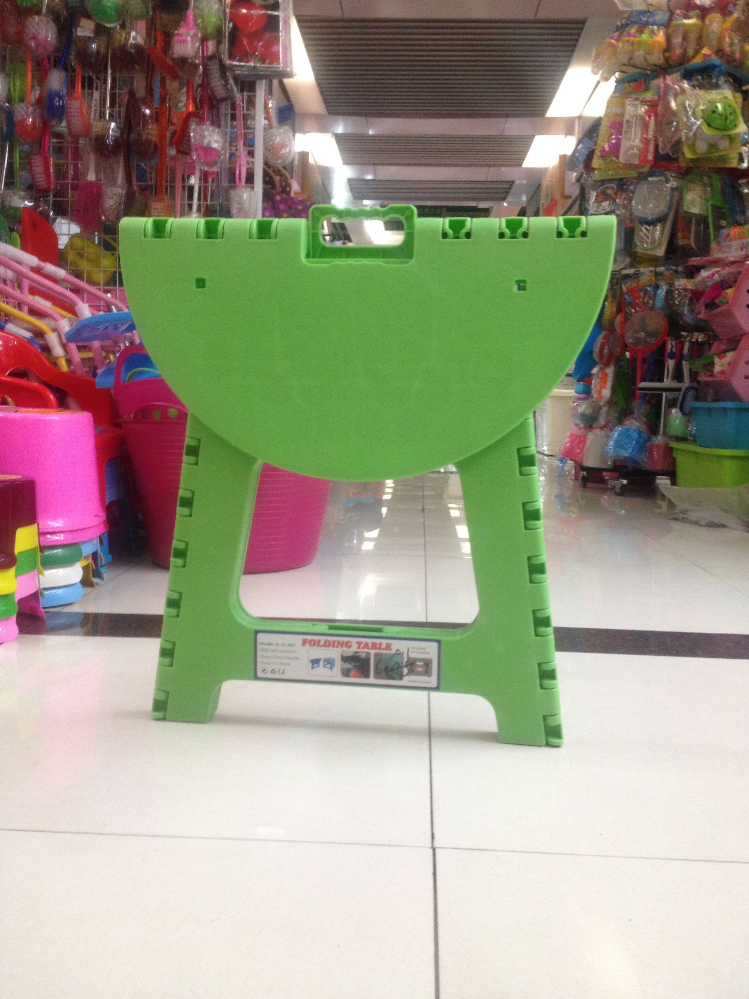 塑料折叠桌子 可收缩 野餐桌 便携桌 厂家直销 圆形详情图3