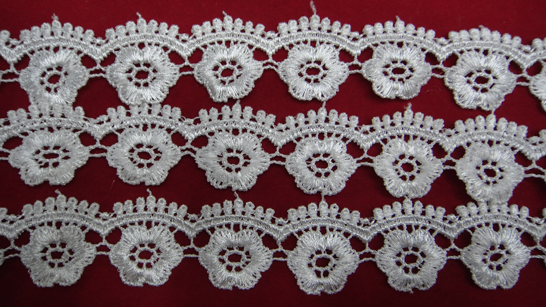 Lace accessories, lace clothing embroidery, water-soluble lace Application Scenario