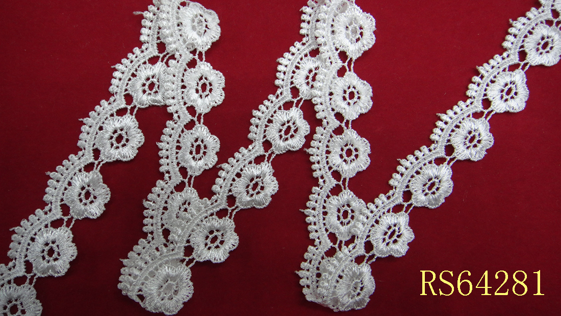 Lace accessories, lace clothing embroidery, water-soluble lace details Picture