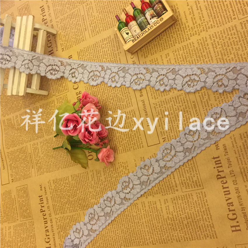 弹力无弹蕾丝花边 领口 袜子 内裤 服装辅料 H1984