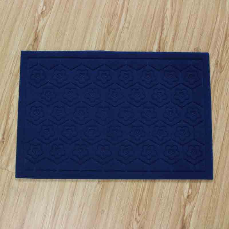 拉绒无边橡胶压花地垫 蹭脚垫 进门口垫子产品图