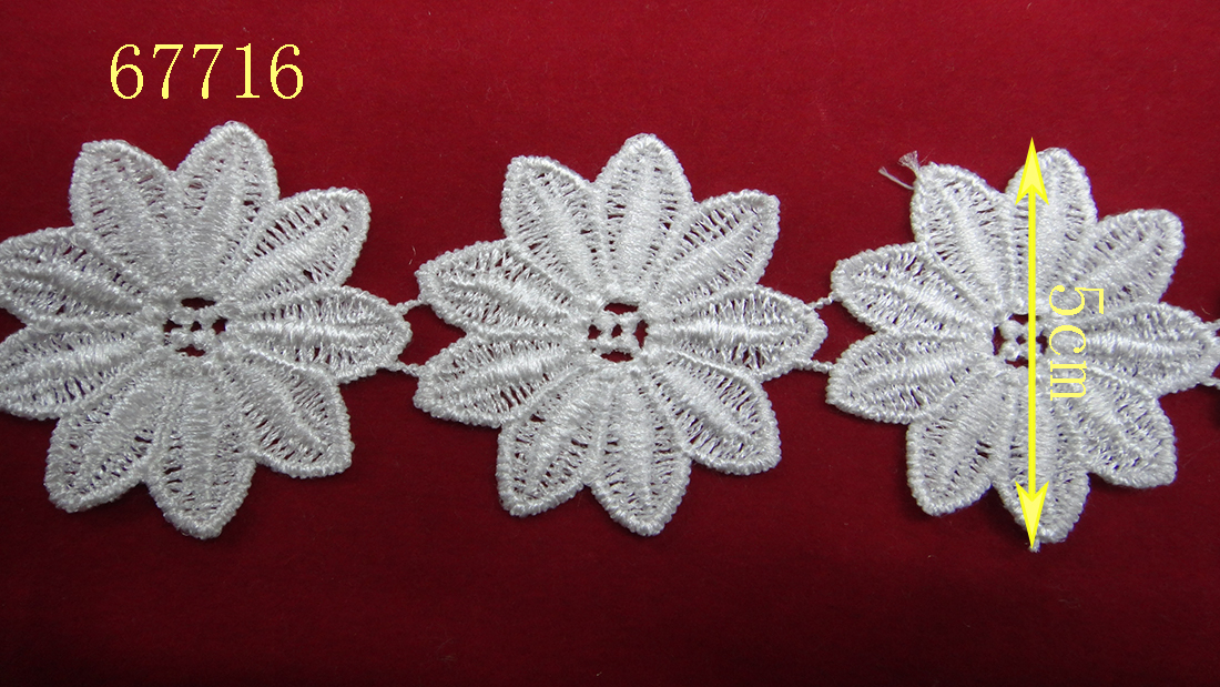 Lace accessories, lace clothing embroidery, water-soluble lace