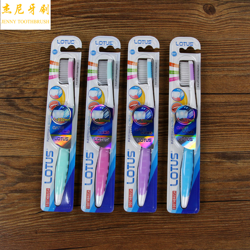 Solid color soft bristle gingival toothbrush adult ultrafine toothbrushes L-418 thumbnail