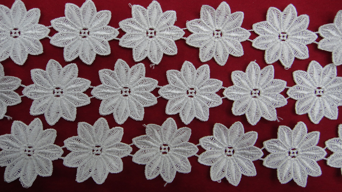 Lace accessories, lace clothing embroidery, water-soluble lace Specification image