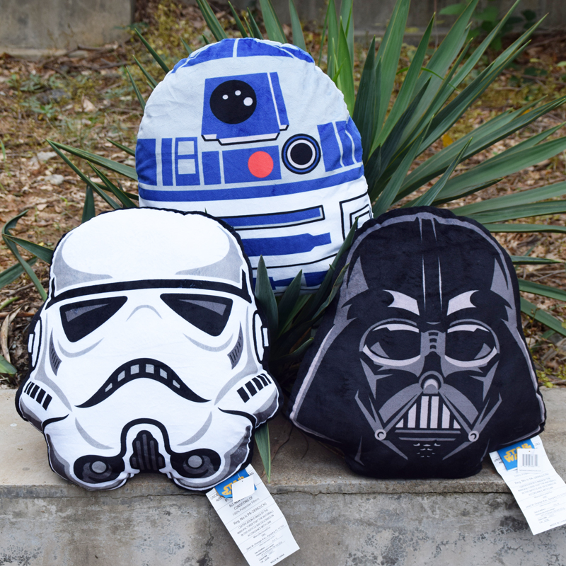 Star Wars Throw pillow White Darth Vader droid