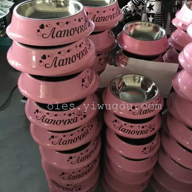 防滑不锈钢宠物碗，狗食盆，猫碗猫，食盆宠物用品，宠物碗产品图