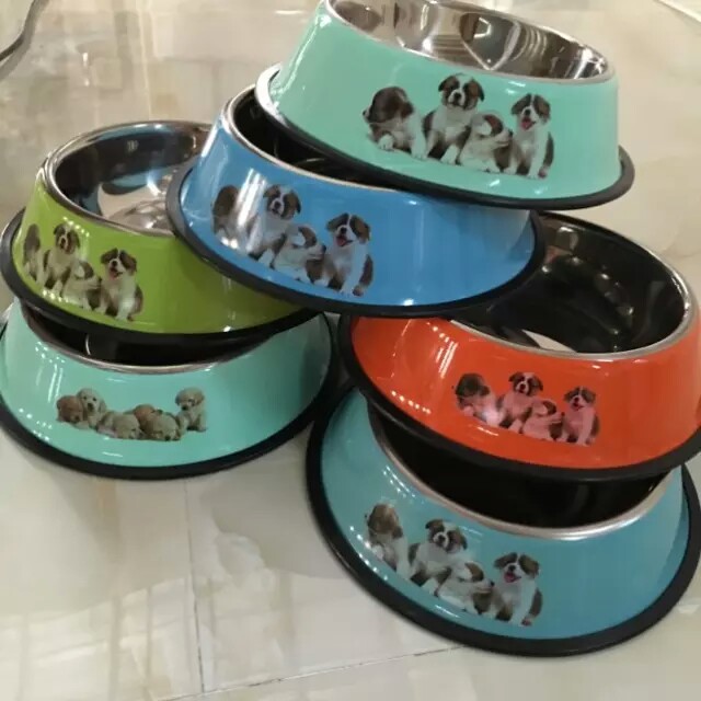 防滑不锈钢宠物碗，狗食盆，猫碗猫，食盆宠物用品，宠物碗