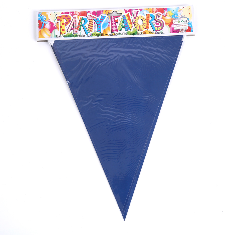 单色三角旗子拉挂旗生日派对装扮布置用品细节图