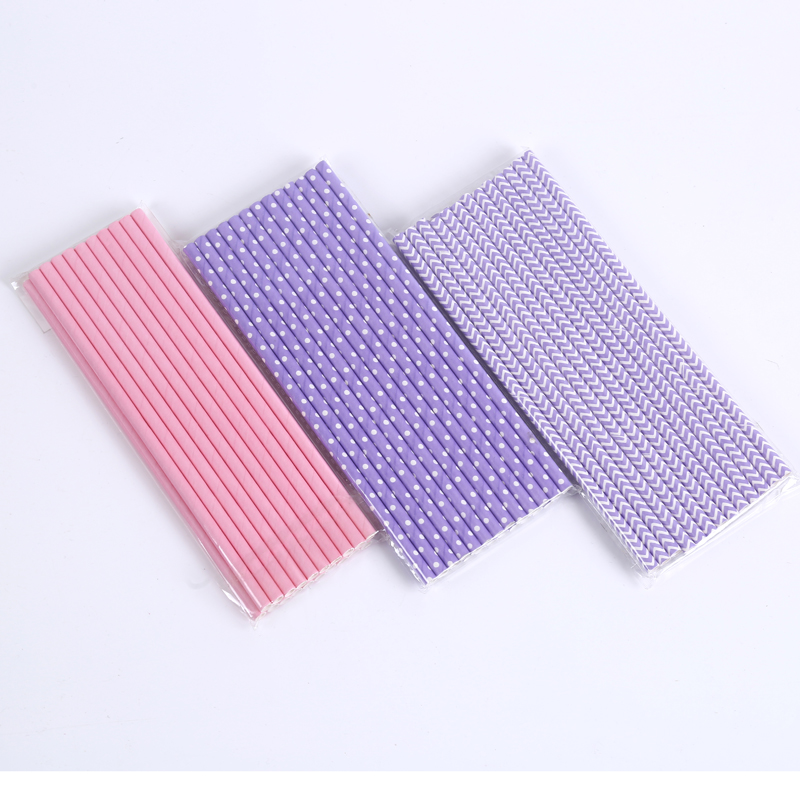 环保吸管一次性彩色创意纸吸管婚礼婚期派对生日产品图