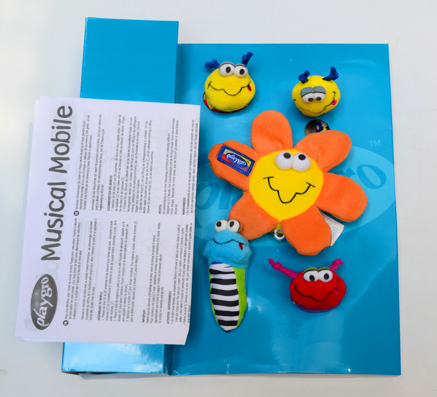 Playgro美国正品床铃新生婴儿音乐旋转铃宝宝玩具卡通床铃细节图