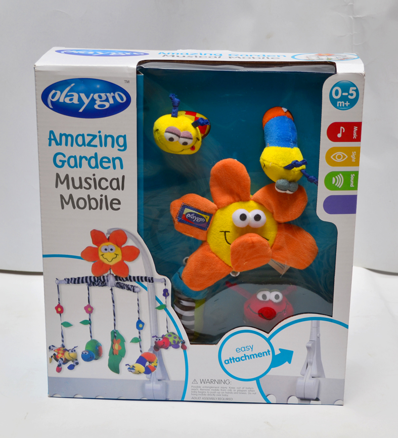 Playgro美国正品床铃新生婴儿音乐旋转铃宝宝玩具卡通床铃产品图