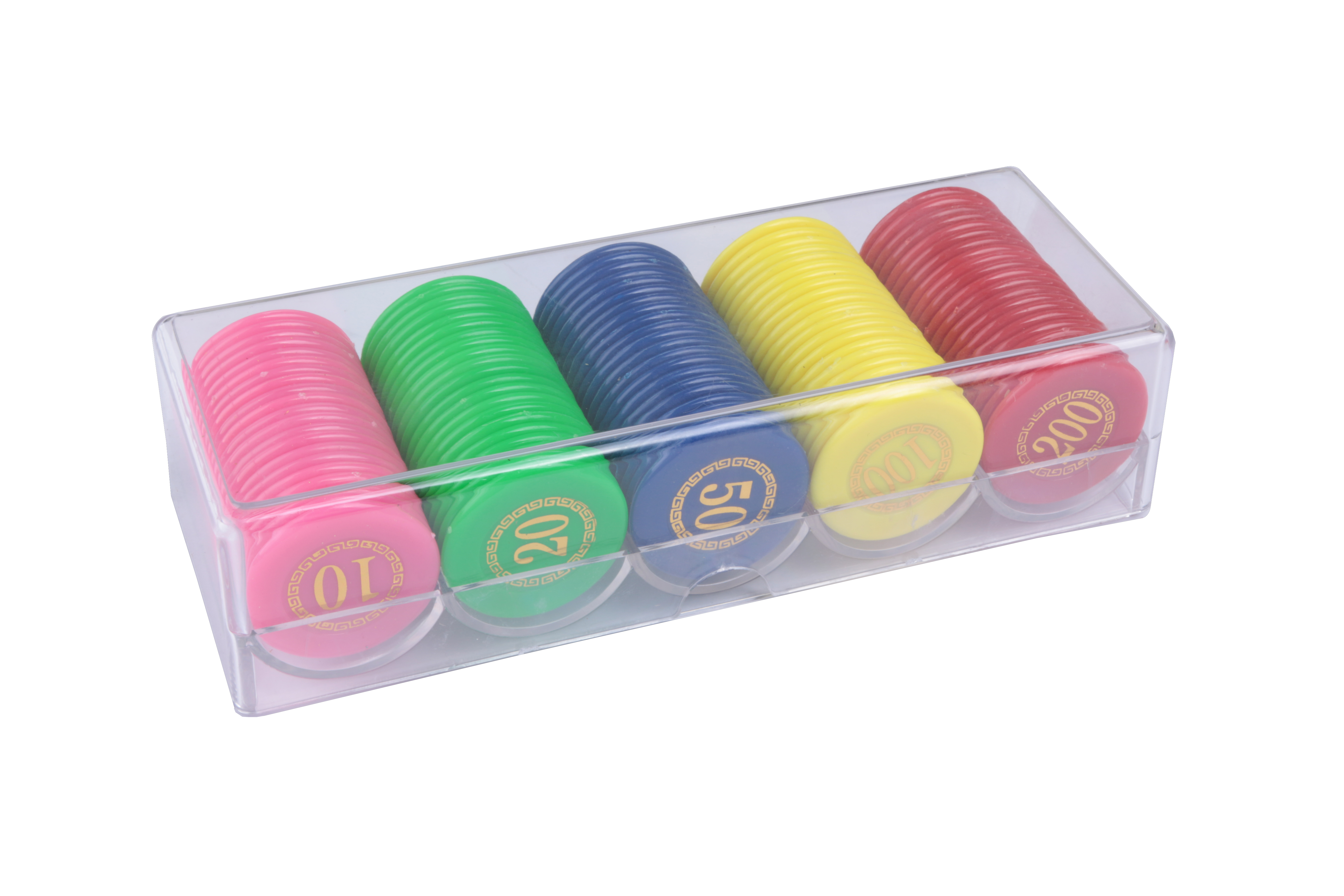 100 acrylic boxes with double sided bronzing tape digital plastic chip manufacturers direct Application Scenario