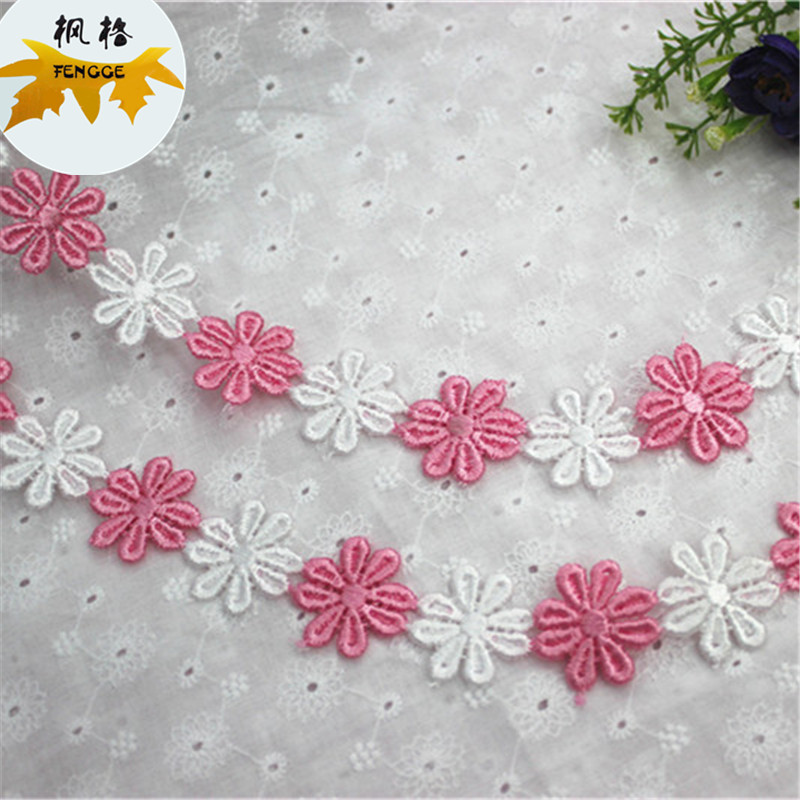 Factory direct sales of high-quality two-color multi-flower lace accessories details Picture