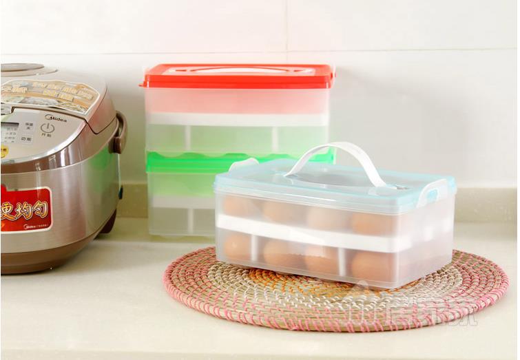 创意家居生活用品韩国厨房用具居家日用品双层鸡蛋收纳盒