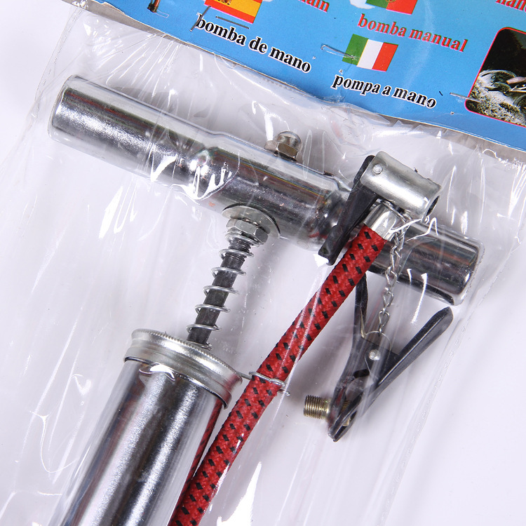 Factory direct sales of portable household bicycle, basketball, mountain bike, car and electric bike air pumps details Picture