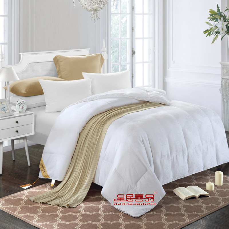 All-cotton brocade noble down quilt - white