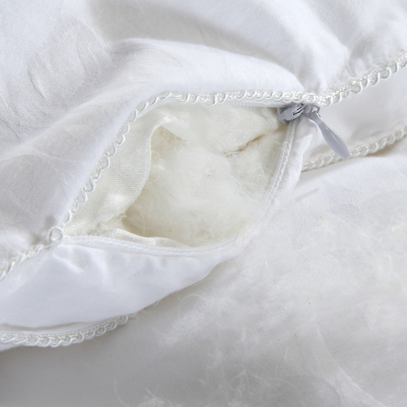 All-cotton brocade noble down quilt - white Specification image