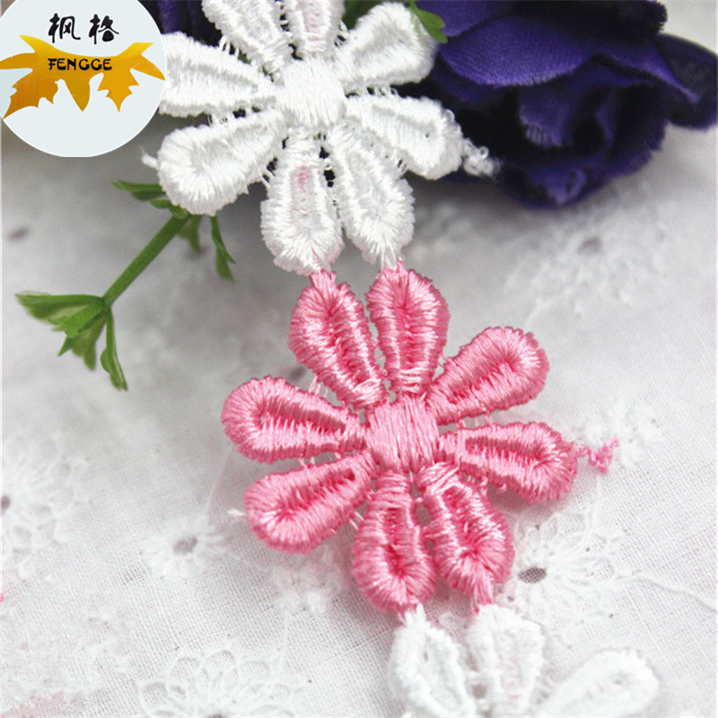 Factory direct sales of high-quality two-color multi-flower lace accessories Specification image