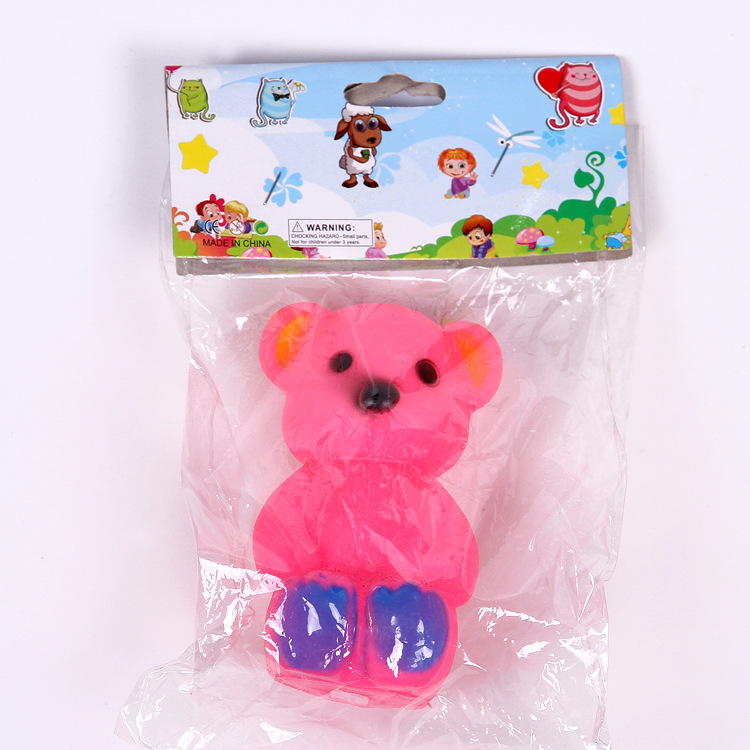 Hot-selling rubber cartoon toys, pet vocal toys, and cute little animal toys details Picture