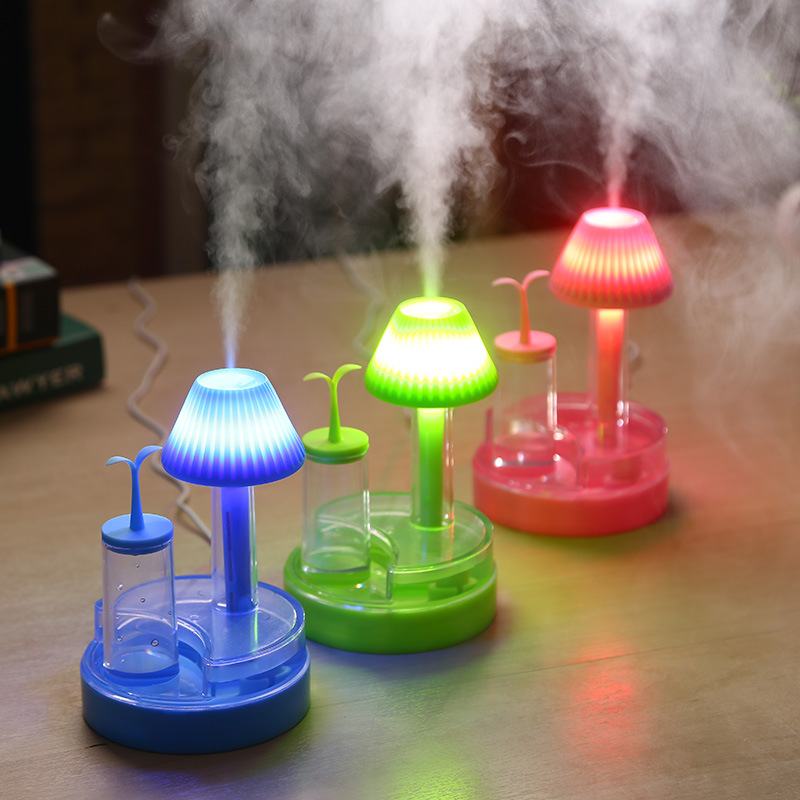 USB Green Bud Lamp Humidifier, Air Aromatherapy Purification Mini Humidifier details Picture