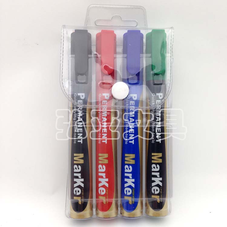 4 color PVC bag set, oil marker, marker, marker, marker