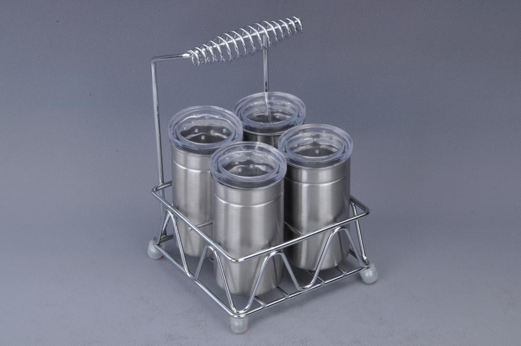 Hot-selling multi-purpose stainless steel seasoning box, high-end 4pcs seasoning VAT Application Scenario