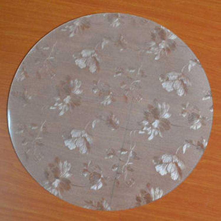 龙塑PVC 桌布防水防烫塑料软玻璃桌布茶几垫餐桌垫台布荷叶花