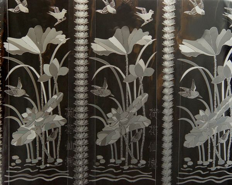 谢人PVC门帘空调门帘软玻璃皮门帘冬季隔热挡风帘荷花仙境