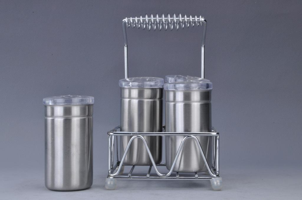 Hot-selling multi-purpose stainless steel seasoning box, high-end 4pcs seasoning VAT Specification image