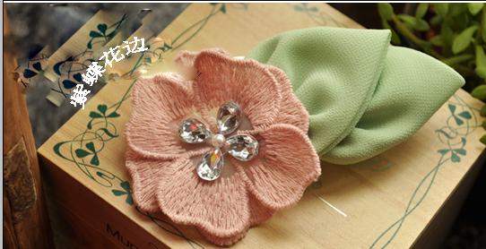 Four-petal cotton thread lace factory direct sales Specification image