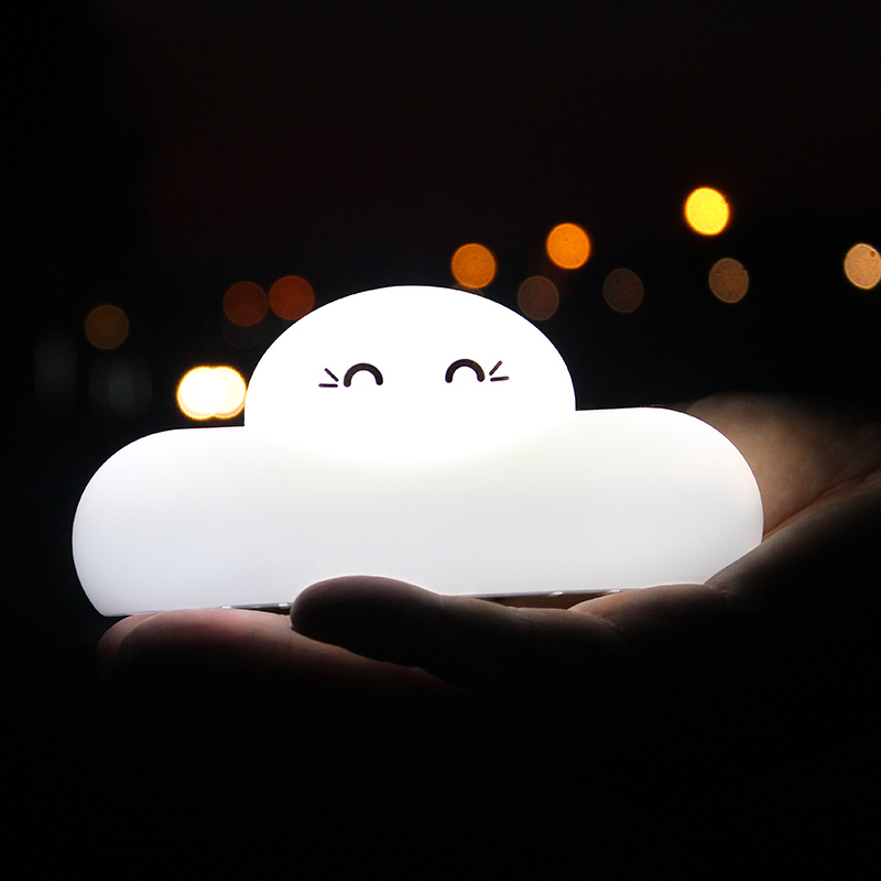 usb Cloud Night Light LED Touch Desk Lamp Desktop Charging small night light details Picture