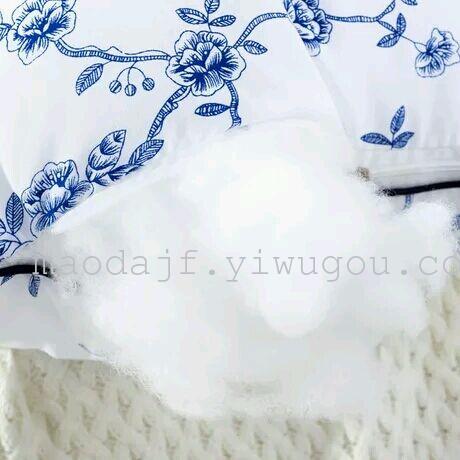 A neck-protecting pillow with a feather and velvet core, a health pillow that can be washed with water, a feather and velvet health pillow Specification image