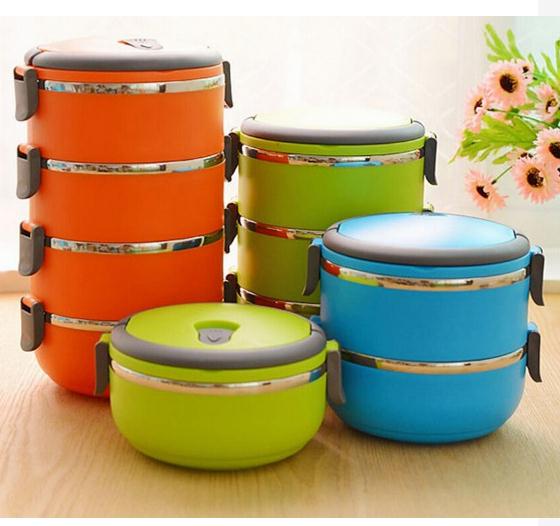 Leak-proof, non-magnetic stainless steel lunch box, thermal-sealed crisper, snack box