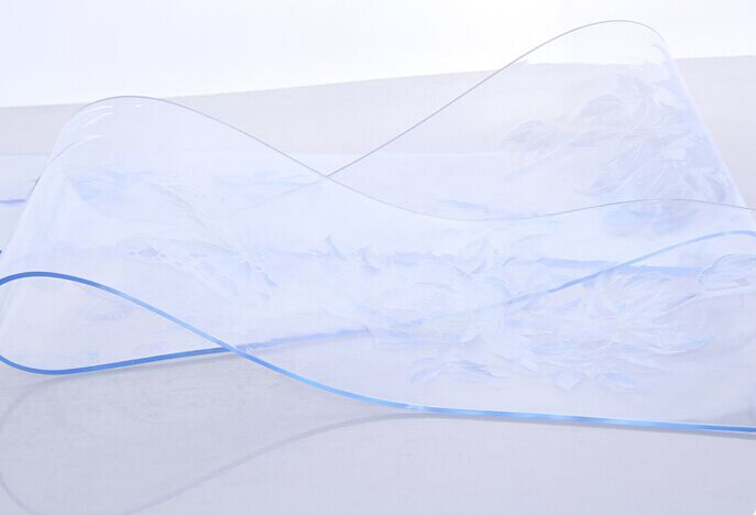 PVC门帘PVC塑料软门帘隔断皮门帘冬季隔热挡风帘 富贵花开细节图