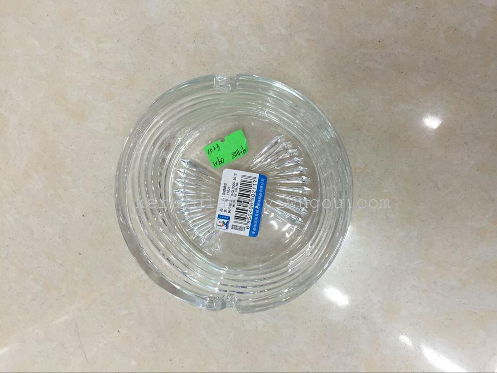 高白料玻璃烟缸1023产品图