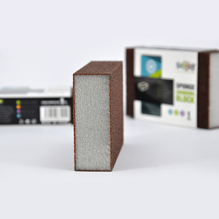 海绵研磨块木工打磨 湿水打磨 除锈无尘砂纸金刚砂海绵擦产品图