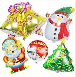 Christmas aluminum foil balloons, Christmas venue decoration and arrangement, Santa Claus, snowman, reindeer balloon party Specification image