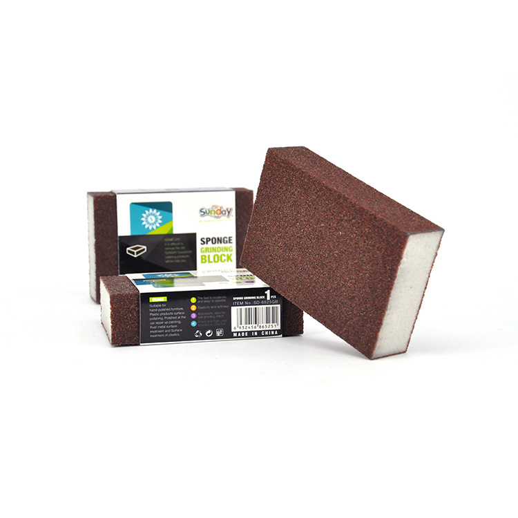 海绵研磨块木工打磨 湿水打磨 除锈无尘砂纸金刚砂海绵擦细节图