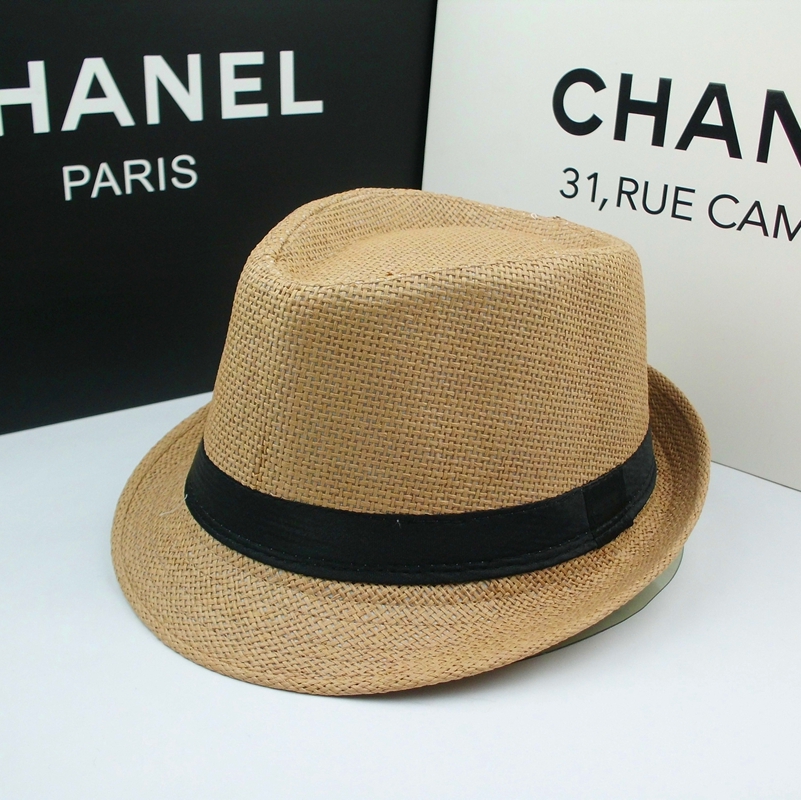 Hat New Spring And Summer Fashion Straw Small Top Hat Korean Version Of Men's And Women's Jazz Hat Outdoor Casual Hat Point Fine Hat Industry details Picture